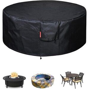 Heavy Duty Fire Pit Cover 60 Inch Round Waterproof